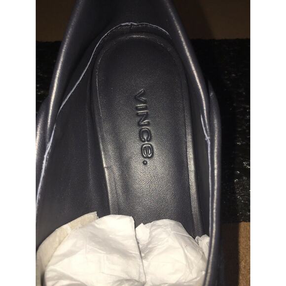 VINCE BRANINE Women's Blue Suede/ Nappa Leather Flat Loafer Slip Ons Size 6 - Picture 7 of 11